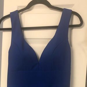 Dress. Stretchy dress zipper up back